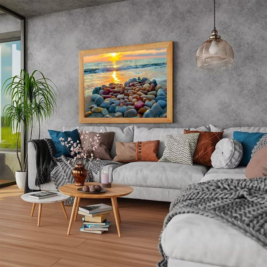 Diamond Painting Coucher de Soleil Mer 5D DIY Kit 100x130cm - 2