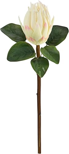 Nearly Natural 23 pulgadas. Flor artificial King Protea (juego de 4)