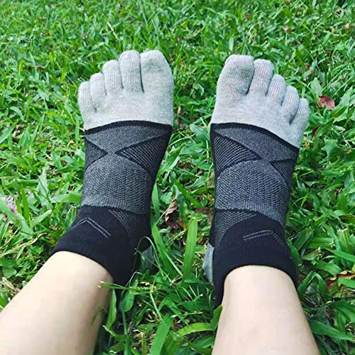 Image of Meaiguo Toe Socks No Show Cotton Low Cut Five Finger Socks Athletic for Women