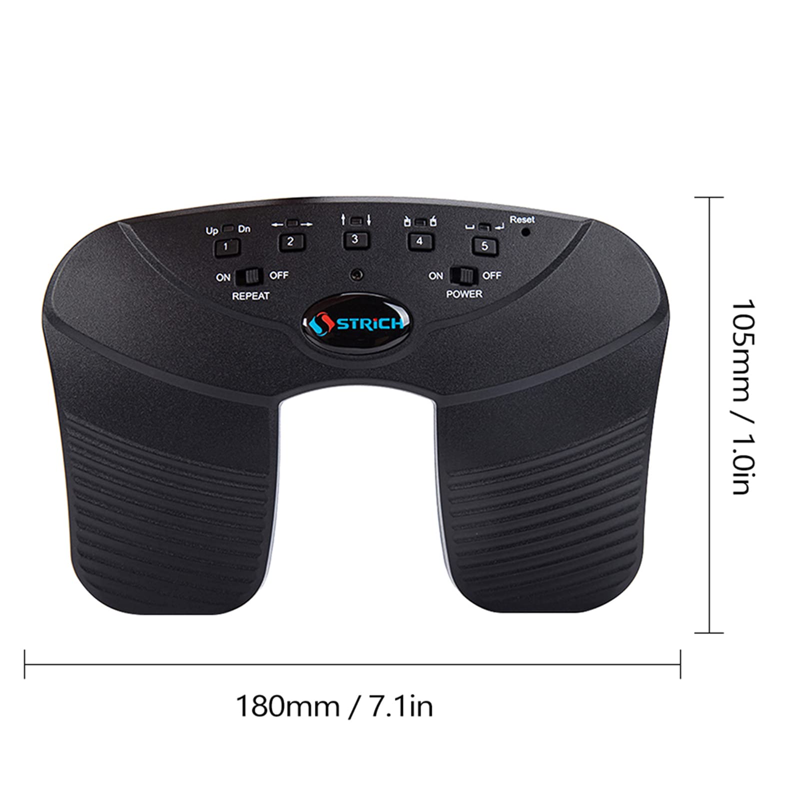 Pedale musicale ricaricabile, BT Page Turner Pedale musicale wireless per chitarra, violino pianoforte, spartito musicale elettronico ricaricabile, accessori per strumenti musicali