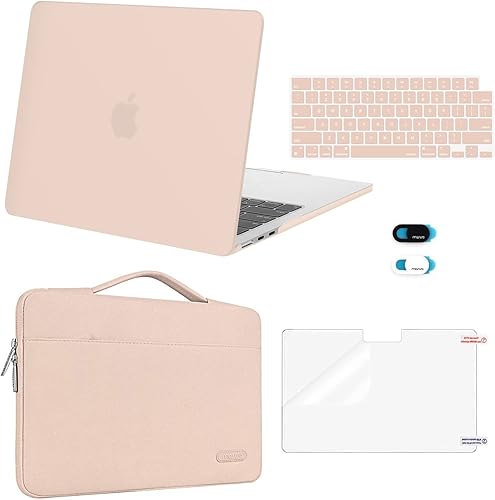 Miniatura 30 de MOSISO Funda compatible con MacBook Air de 13 pulgadas 2025 2024 2023 2022 M4 A3240 M3 A3113 M2 A2681, Carcasa Rígida y Funda de Manga y Protector