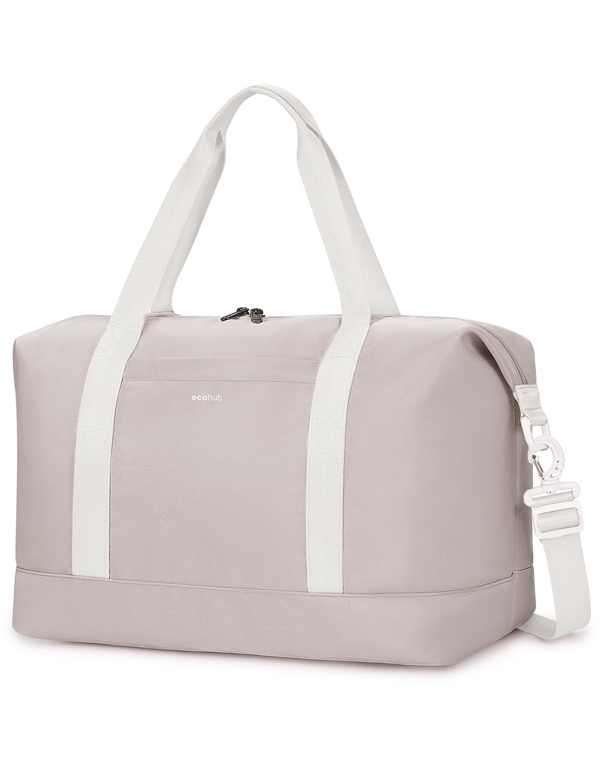 ECOHUB 20L Ryanair Handgepäck 40x20x25, Handgepäck Tasche für Flugzeug, Faltbare Reisetasche Mit Abnehmbar Nass-Tasche, Ryan Airlines Bag 40x20x25, Weekender Damen Herren, Patent Anhängig(Beige)