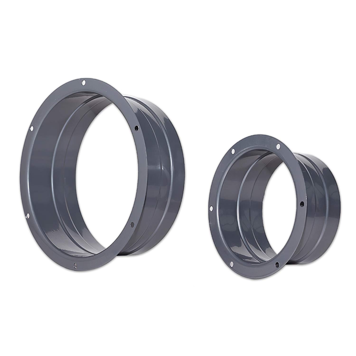 Amazon | TiCoast ストレートパイプフランジ 金属 亜鉛めっき ダクト