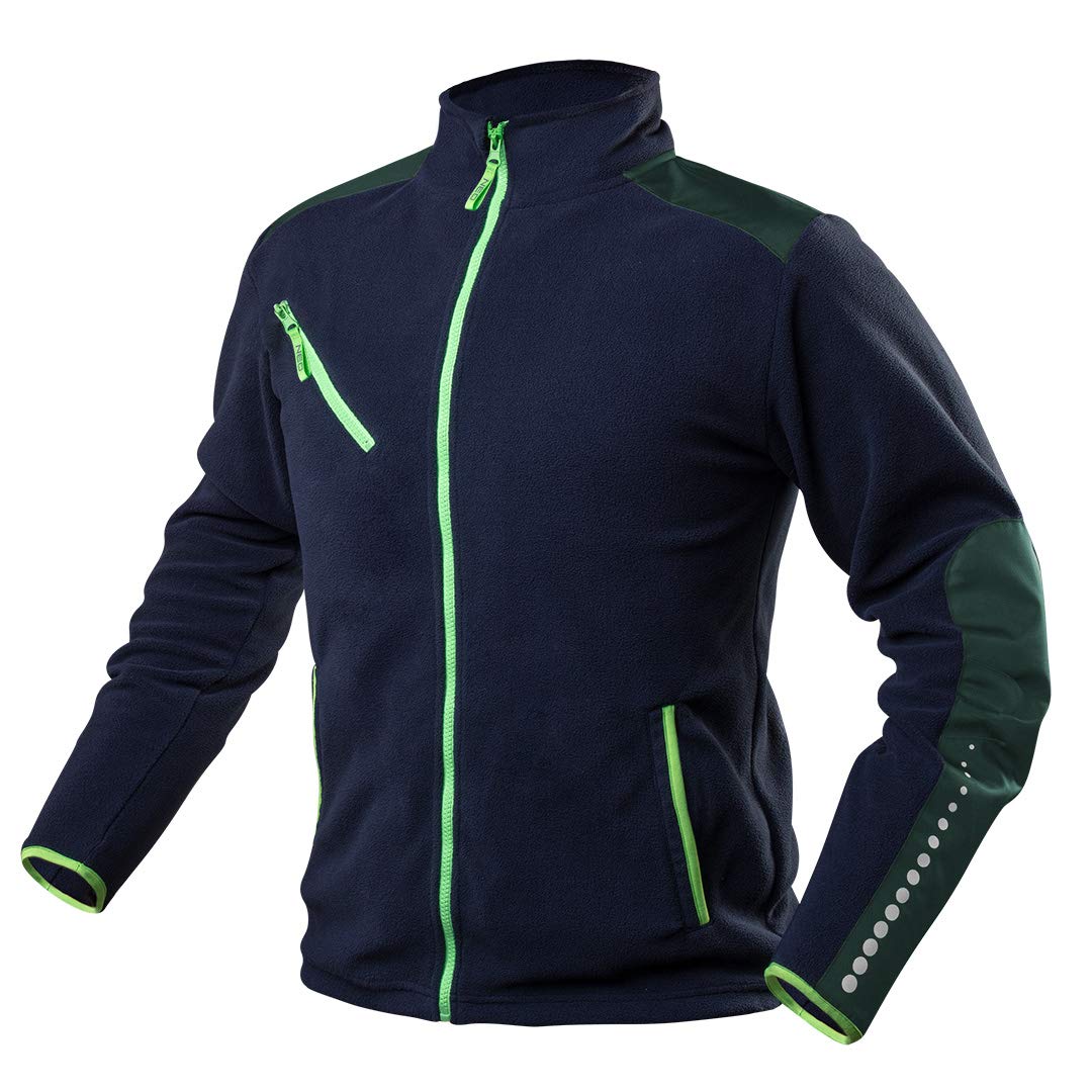 NEO TOOLS Veste de travail en polaire premium pour hommes, (taille S-3XL) 300 g/m² | ou ensemble avec pantalon de travail et t-shirt | Éléments réfléchissants, vêtements durables