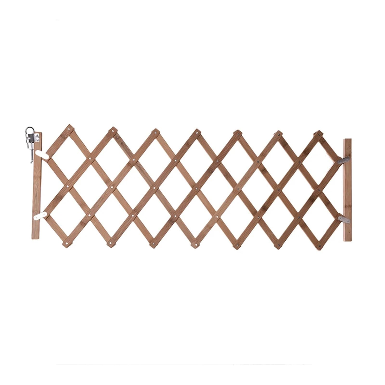 Folding Pet Barrier Fence Cat Dog Gate Bamboo Retractable Puppy Sliding Door Safety Isolation Easy Installtion