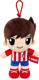 Grupo Moya - Peluche Atlético de Madrid 12 cm Jugador – Muñeco Atleti con Cordón para Colgar | Peluche Atletico, Regalo Colchonero, Merchandising Atlético de Madrid