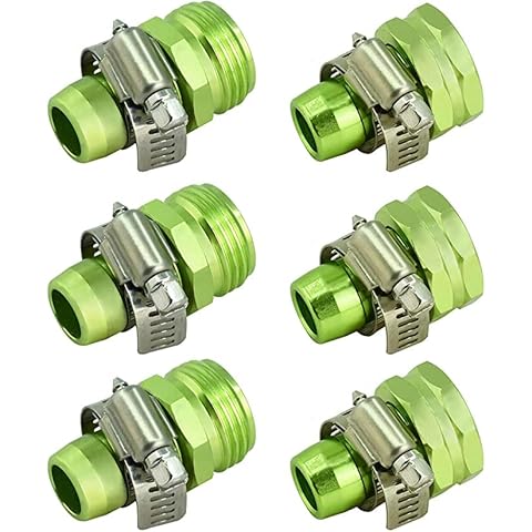 PLG Garden Hose Repair Kit with Clamps 3 Set Green Cover