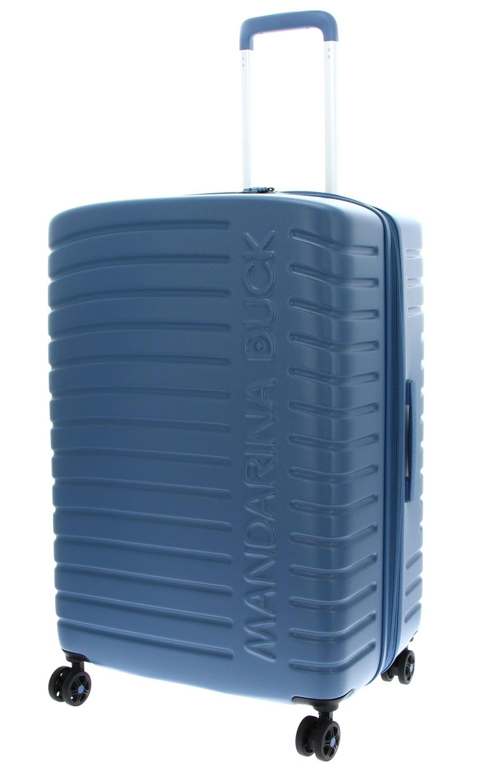 Mandarina Duck Flyduck Trolley Medium EXP, China Blue, 69 cm x 31 cm x 45 cm, Nuova Linea superleggera in policarbonato
