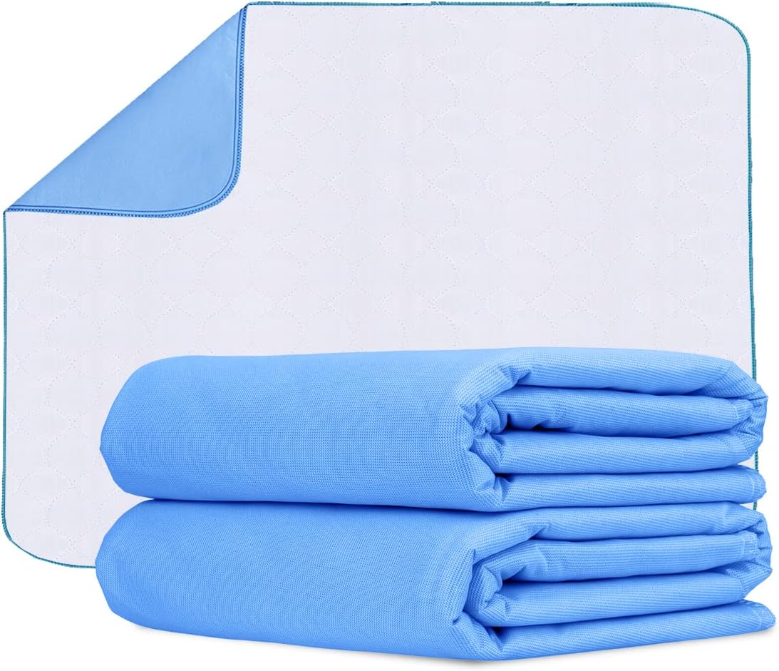 Avalon Care Incontinence Bed Pads (Pack of 2) Washable Pee
