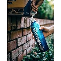 Vista 6 de Agua volcánica hawaiana de 22.7 fl oz (paquete de 6) botella de aluminio recargable, todavía naturalmente agua alcalina, en embalaje Snack Mass