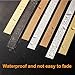 LKYJD 50mmx8m Stainless Steel Trim Strips Brushed Gold Metalized Wall Trim Molding Thin Metal Finishing Sheet for Mirror Frame Wall Metal Gap Strip Filler Trim for Kitchen Tools and Home Decoration