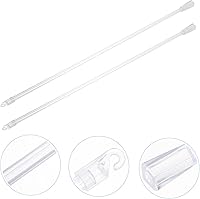 Vista 3 de Angoily 8 piezas de repuesto para persianas verticales de plástico, varilla inclinable, varilla transparente con gancho y agarre, abridor