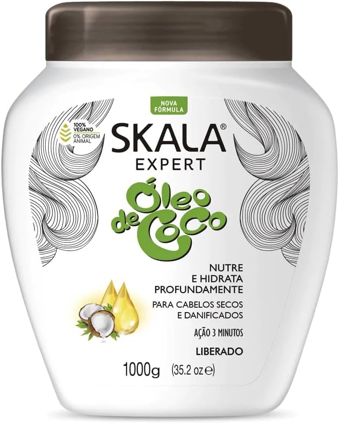 Hydrates & Nourishes Hair - Conditioner with Coconut Oil - Skala - 1000ml - Coconut Oil Formula