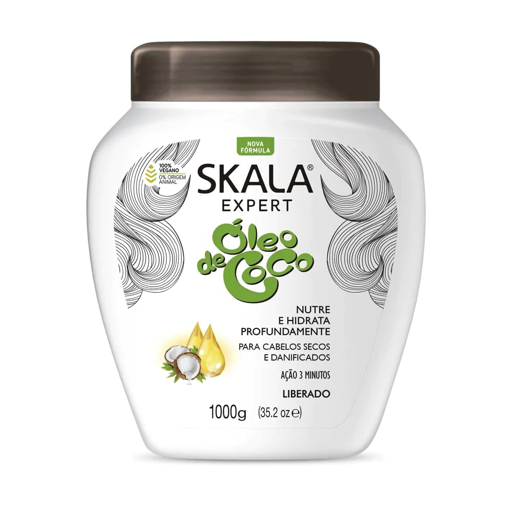 Hydrates & Nourishes Hair - Conditioner with Coconut Oil - Skala - 1000ml - Coconut Oil Formula