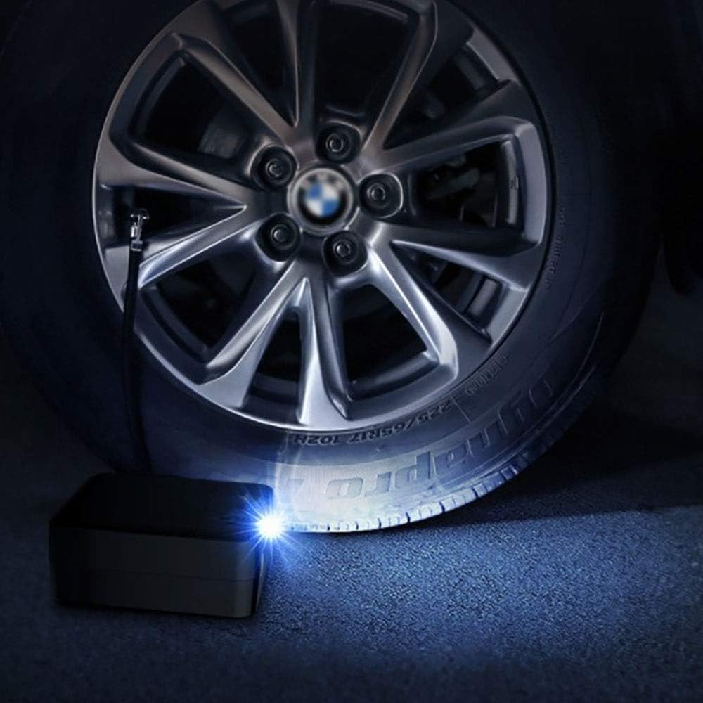 電動空気入れ デジタルLCDディスプレイオートバイのボールとエアーコンプレッサータイヤインフレータDC 12Vデジタルタイヤインフレ