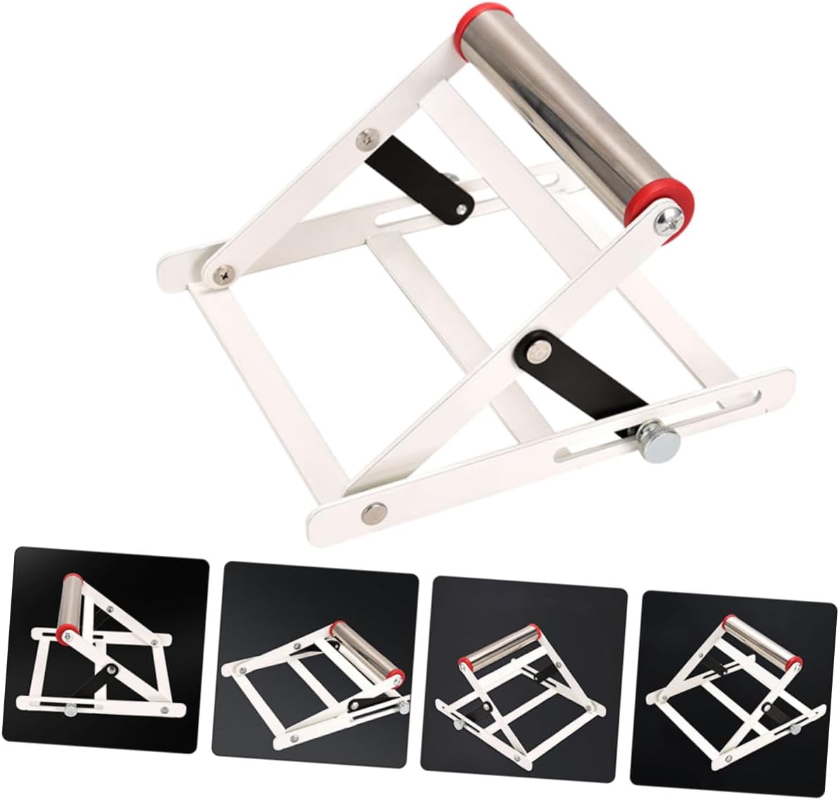 Adjustable Cutting Machine Stand Metal Support Frame with Anti-slip Teeth Portable Cutting Tool Holder for Workshop and DIY Use