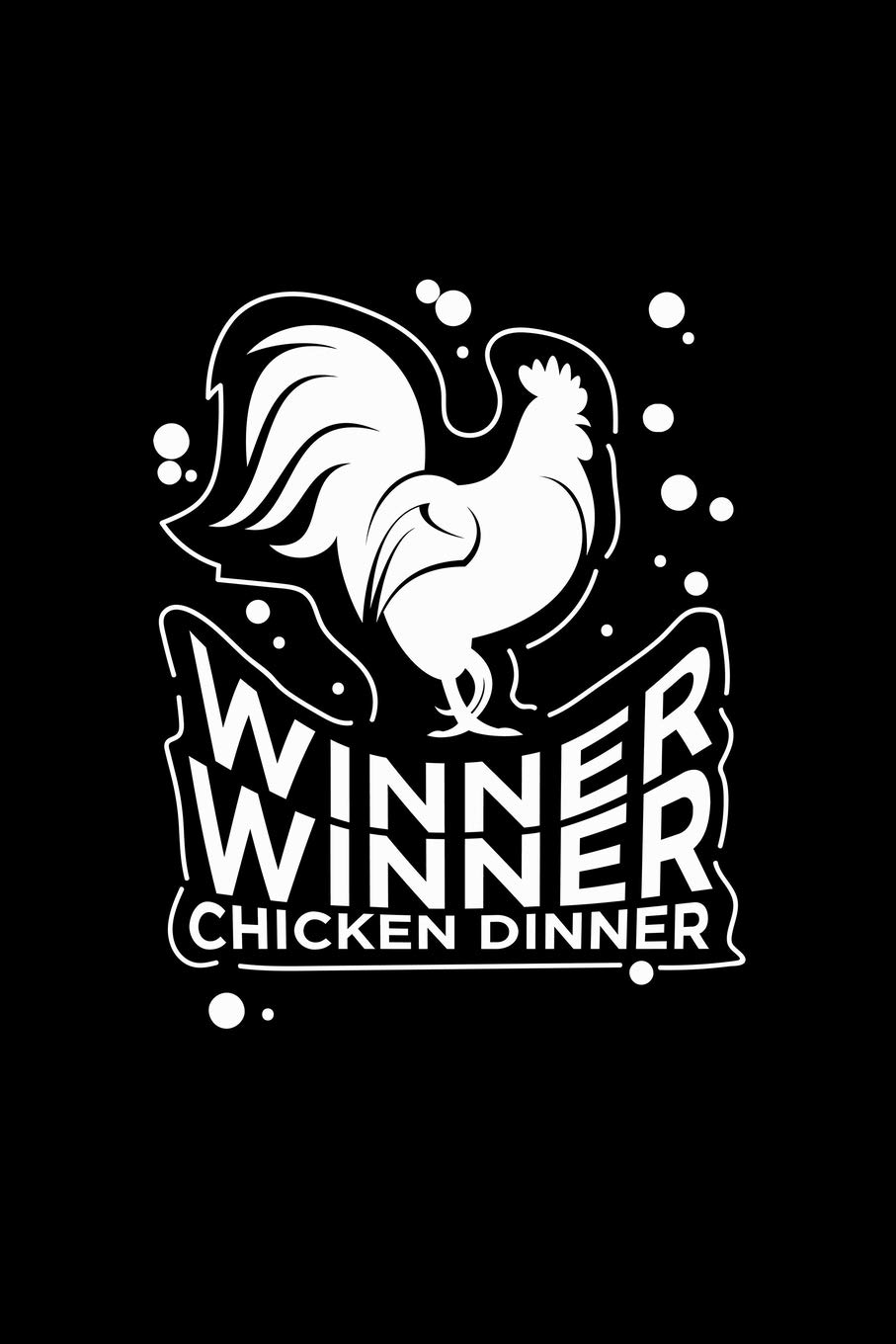 Winner Winner Chicken Dinner: Blank Cookbook Journal to Write in Recipes and Notes to Create Your Own Family Favorite Collected Culinary Recipes and Meals