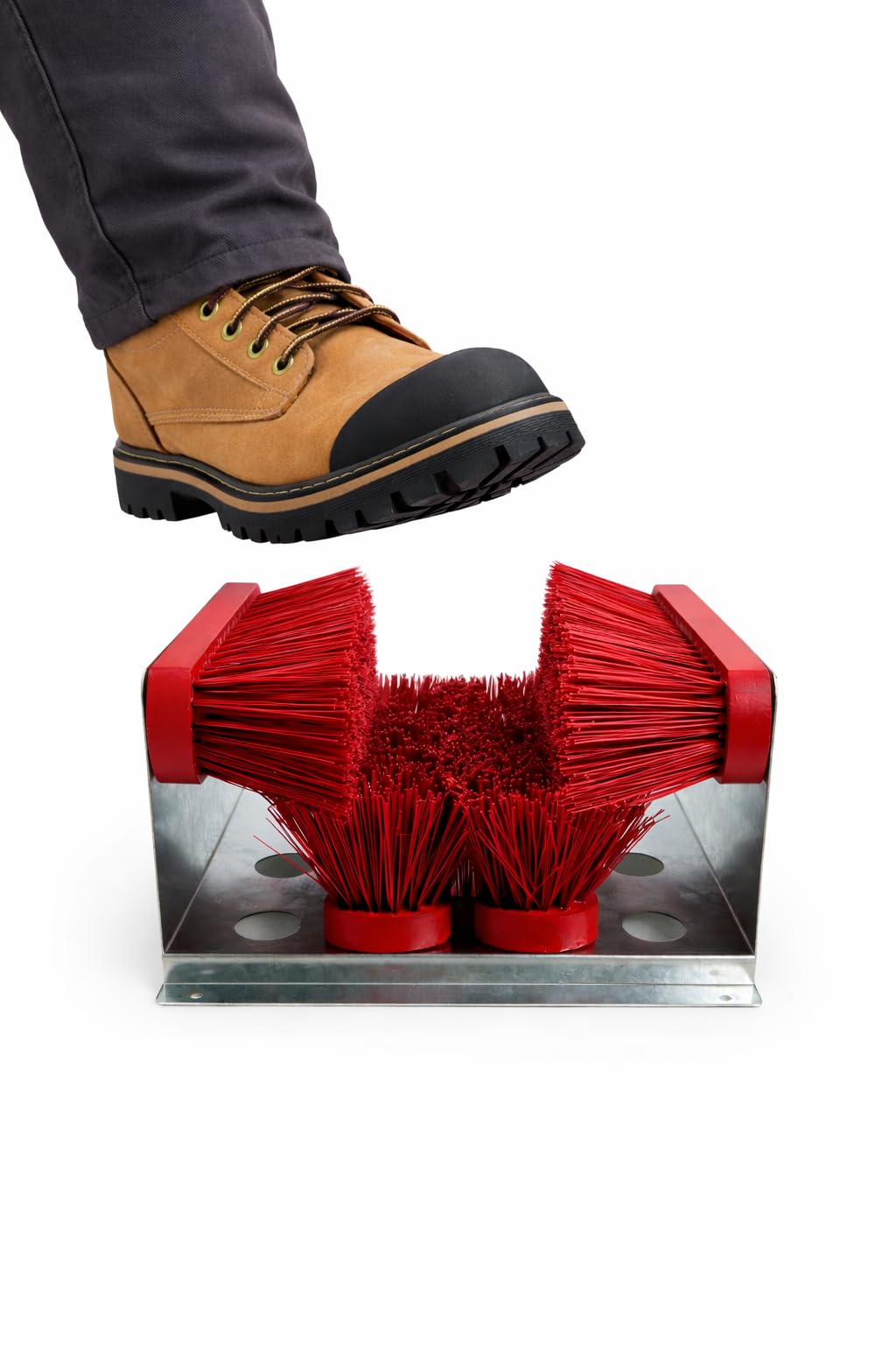 Balayette à Pieds Professionnel - Brosse pour Bottes et Chaussures, Tapis de Brosse Extérieur