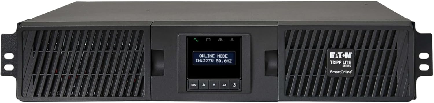 Tripp Lite Smart 3000VA Double-Conversion UPS, 2700W 208/230V, 10 Outlets, Pure Sine Wave, Network Card Option, USB & DB9, 2U Rackmount, 2-Year Warranty & $250,000 Insurance (SUINT3000LCD2U)