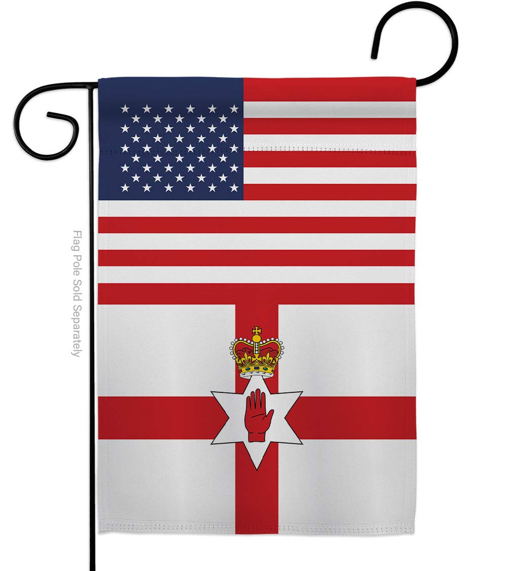 Irland Gartenflagge 33x47 Cm – Doppelseitig, Wetterfest, Made In USA, Für Haus & Yard