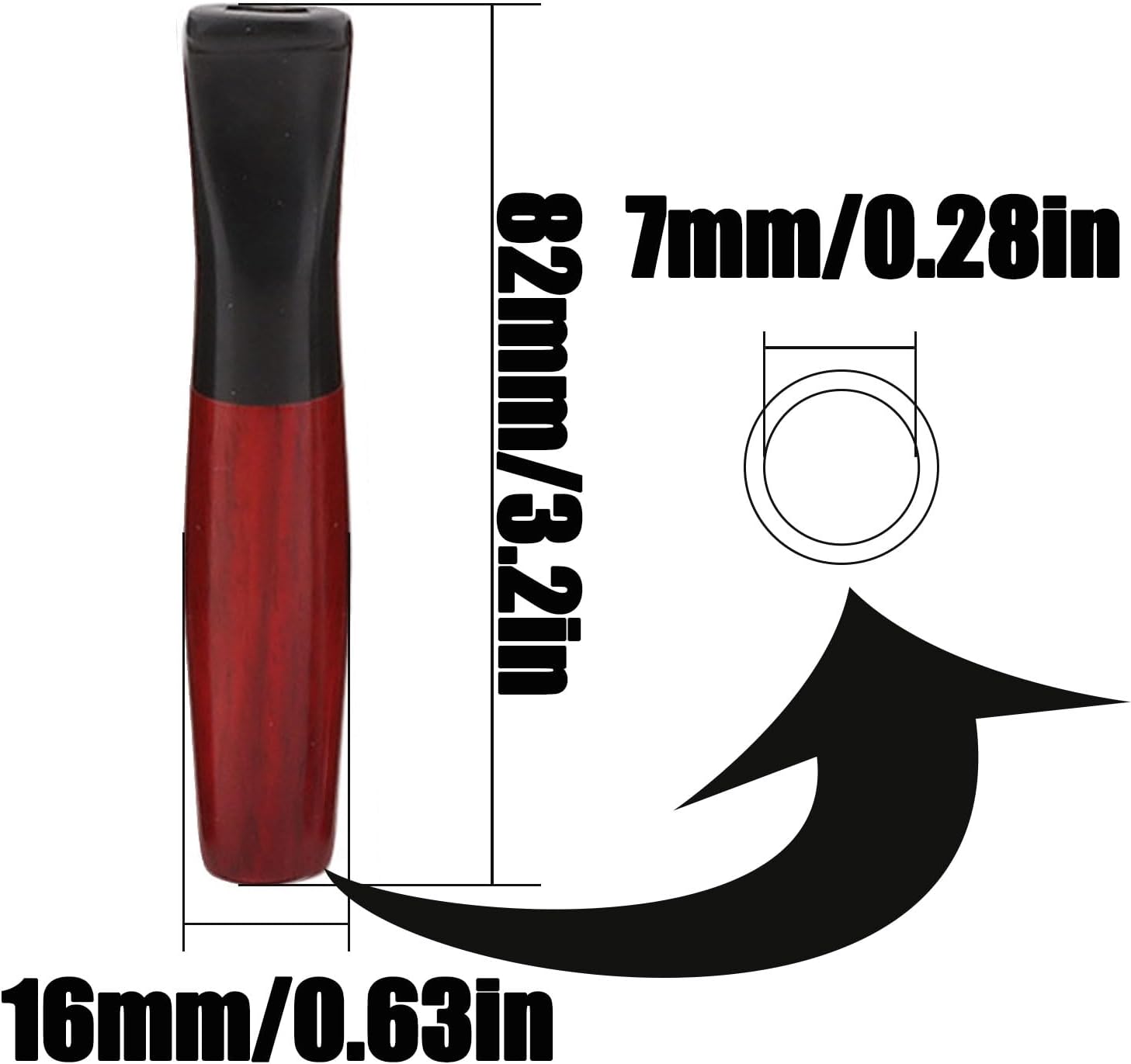 Cigarette Mouthpiece Holder Set 2PCS Portable Filter Tobacco Filters for Men Women Designed for Regular Cigarettes with 10 Filter cartridges and 2 Cleaning Brushes