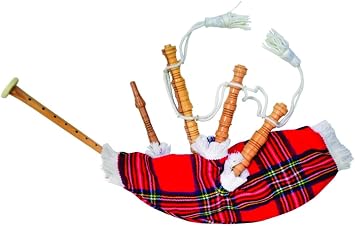 New Heritage Of Scottish Royal Steward Pine Junior Playable Bagpipes ToyBest For Child