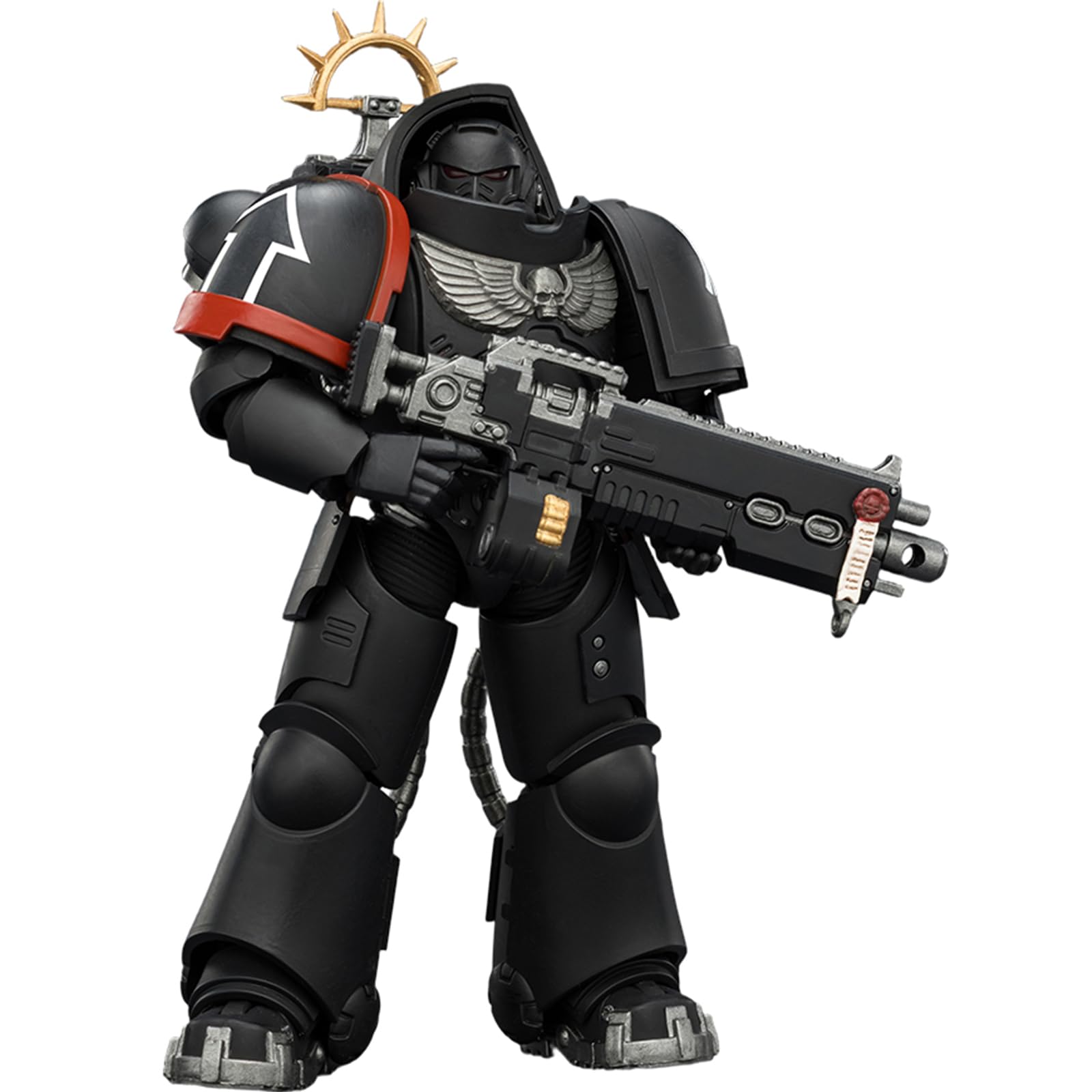 JOYTOY Warhammer 40k Space Marine 2, Game Edition Raven Guard Heavy Intercessor with Heavy Bolt Rifle and Bolt Pistol 1/18 Action Figure Collect And Display Model