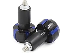 Vista 3 de uxcell 2 unids aleación de aluminio deslizante mango barra mano agarre extremo tapa para motocicleta
