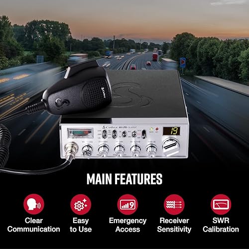 Miniatura 2 de Radio CB de 40 canales Cobra 29 LTD CHR con capacidad PA, talla única , Beige