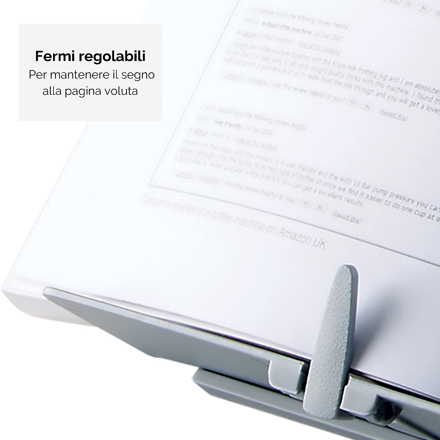 Fellowes Leggio Booklift Portatile Reggidocumenti Regolabile Altezza Inclinazione Pieghevole per Libri 400 Fogli