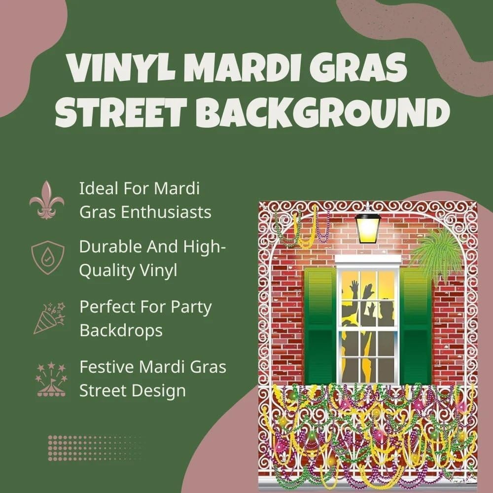 Mardi Gras Design a Room Street Background