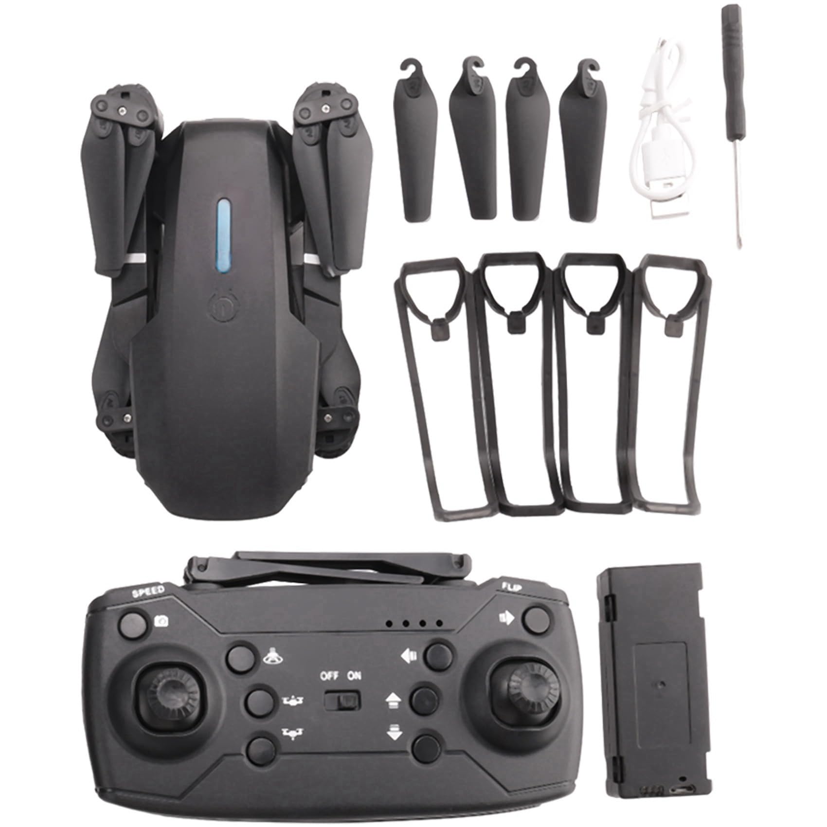 2X PRO Drone 4K HD Telecamera Drone Pieghevole Altezza Fissa PRO WiFi Drone Giocattoli Regalo Doppia Fotocamera 2 Batteria
