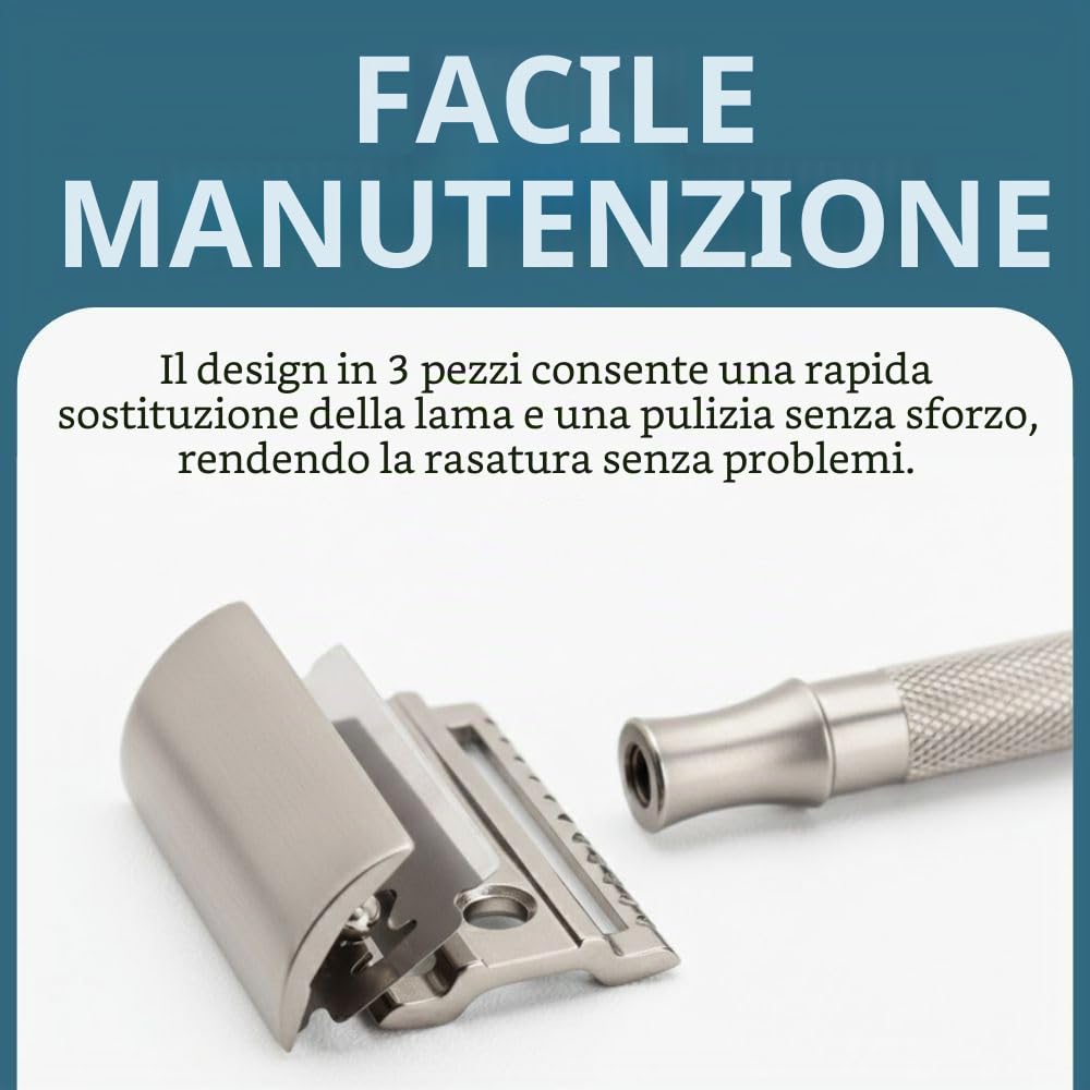 Merkur rasoio di sicurezza 23 acciaio inox