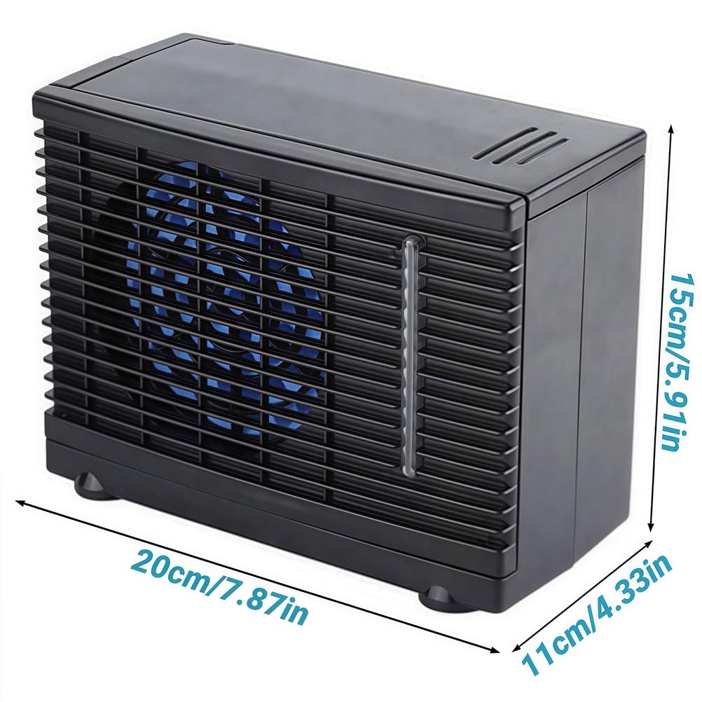 Climatizzatore per Auto 12V, Climatizzatore Universale per Auto, Ventilatore Portatile, Evaporatore per Aria Condizionata con Raffreddamento Ad Acqua, per Veicoli, Casa, Ufficio, Campeggio