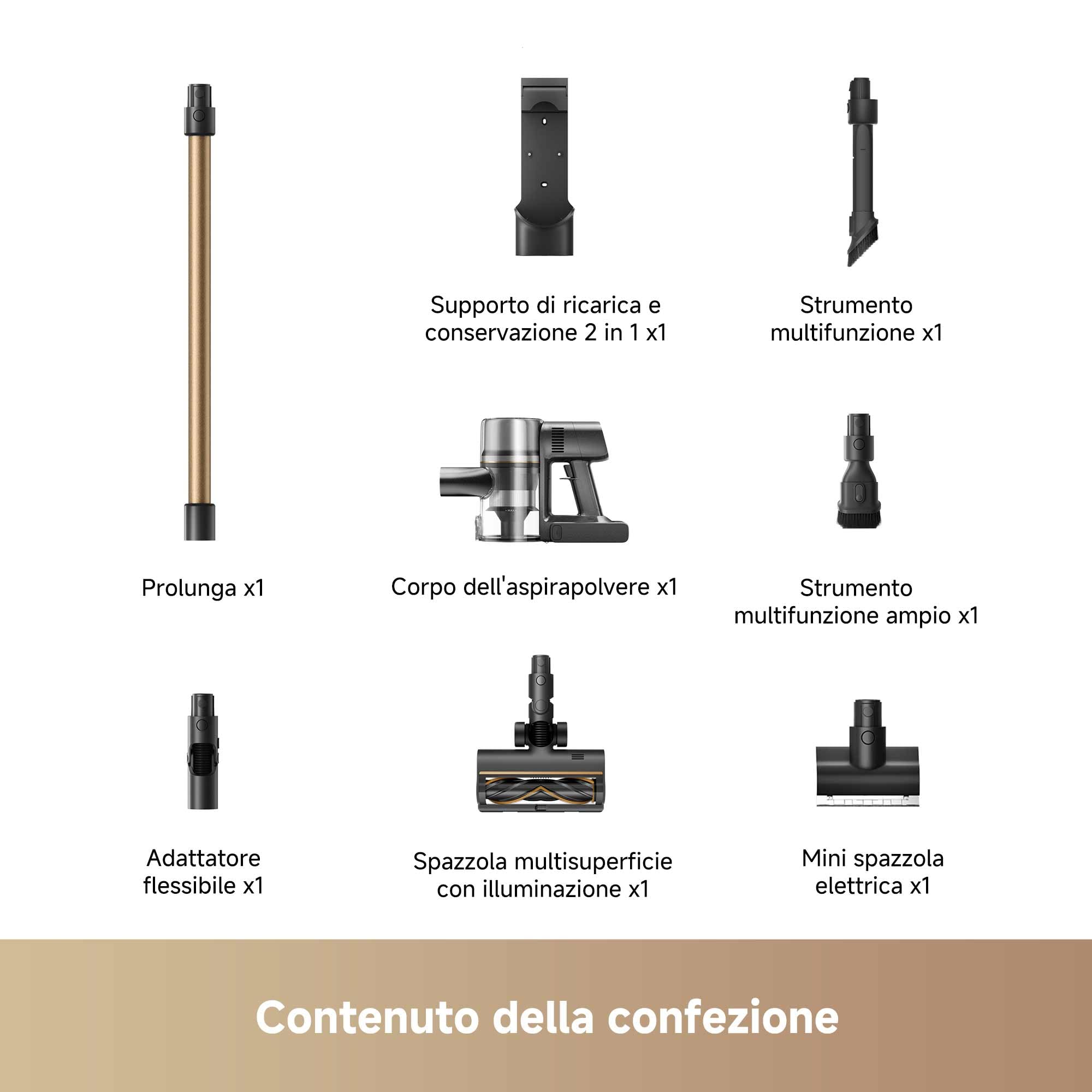 Mova S5 Sense Aspirapolvere Senza Fili, Autonomia Massima 97 minuti, Scopa Elettrica Senza Fili, Spazzola Multi-superficie, Anti-groviglio, Silenzioso, Per Tappeti, Pavimenti duri e Peli di Animali