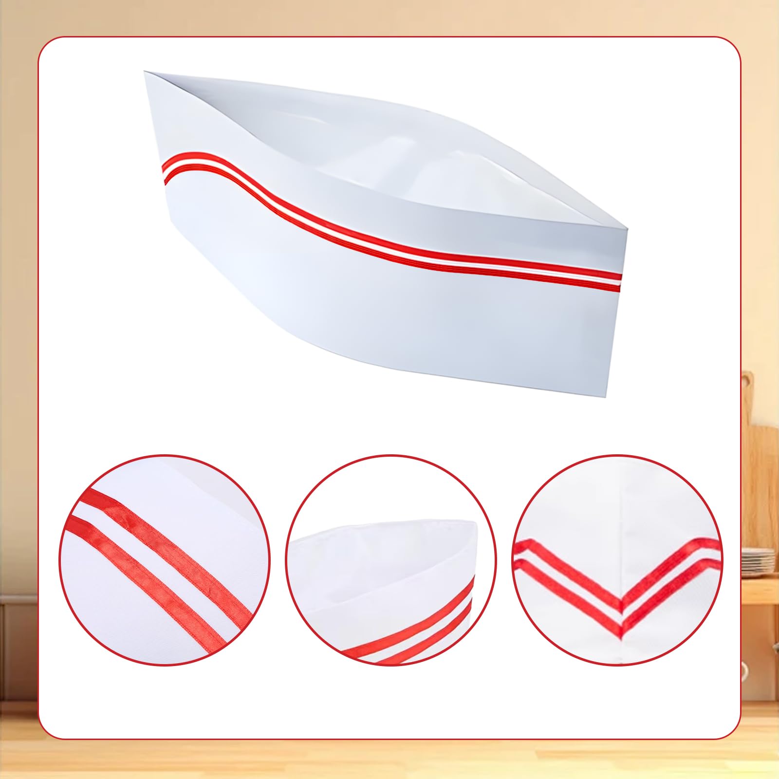 3 PCS 1950s Waiter Costume Kit - Image 2