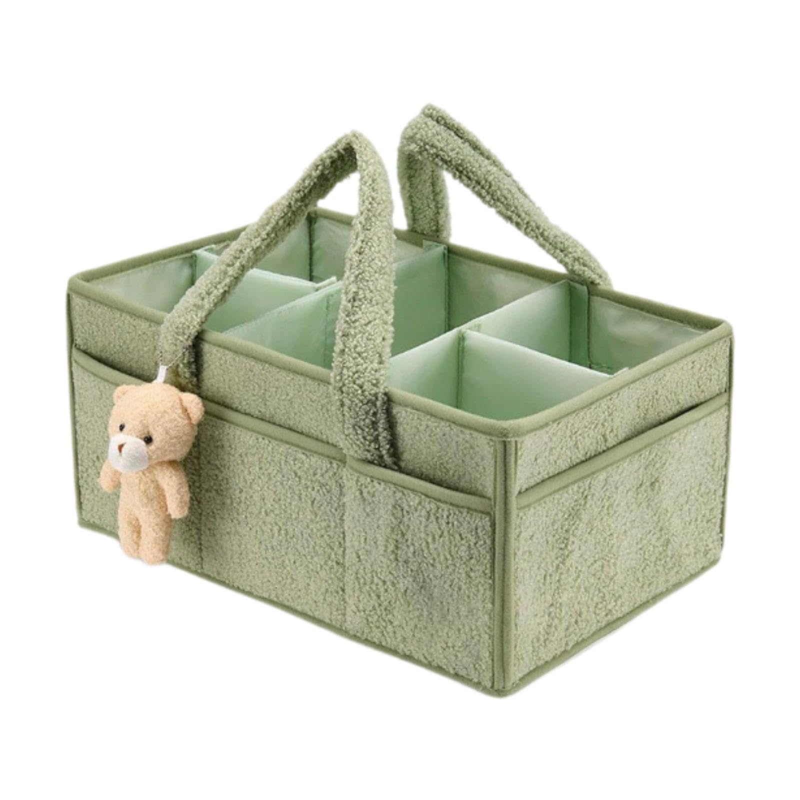 MERISHOPP Baby Diaper Bag Travel Bag Lightweight Nappy Caddies for Travel Nursery Toys green| Baby Toy Set | Infant Learning Toy | Soft Baby Toy-picture-20
