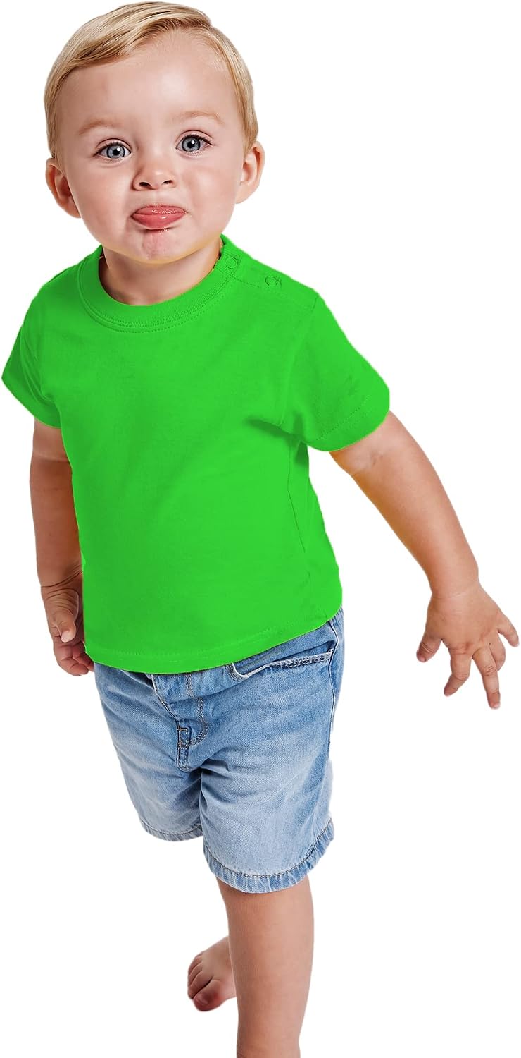 T-shirt Manches Longues Bébé 100% Coton - Doux, Chaud Et Confortable, Couleurs Vives