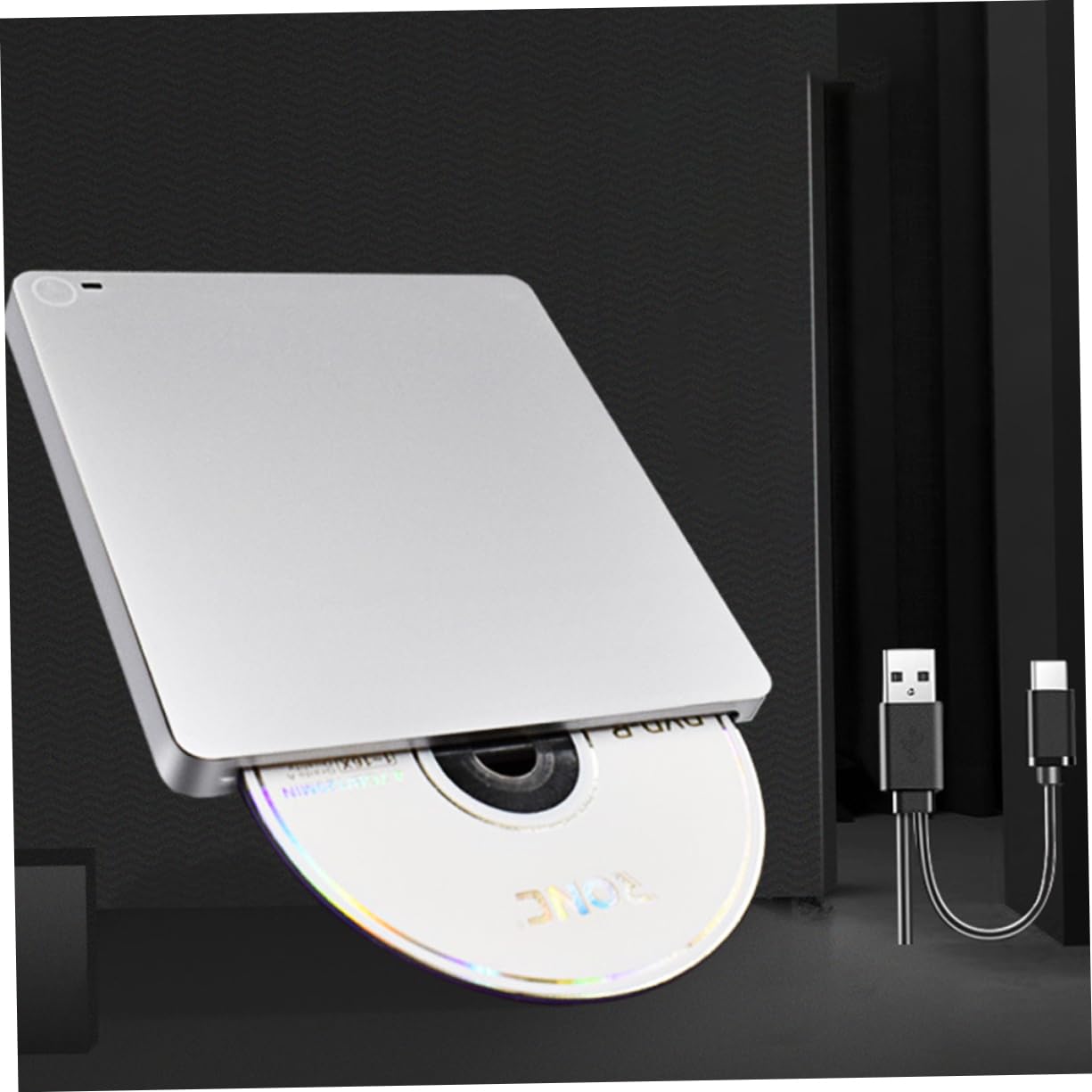 Graveur Dvd Externe Double Interface USB 3.0 pour Ordinateur Portable