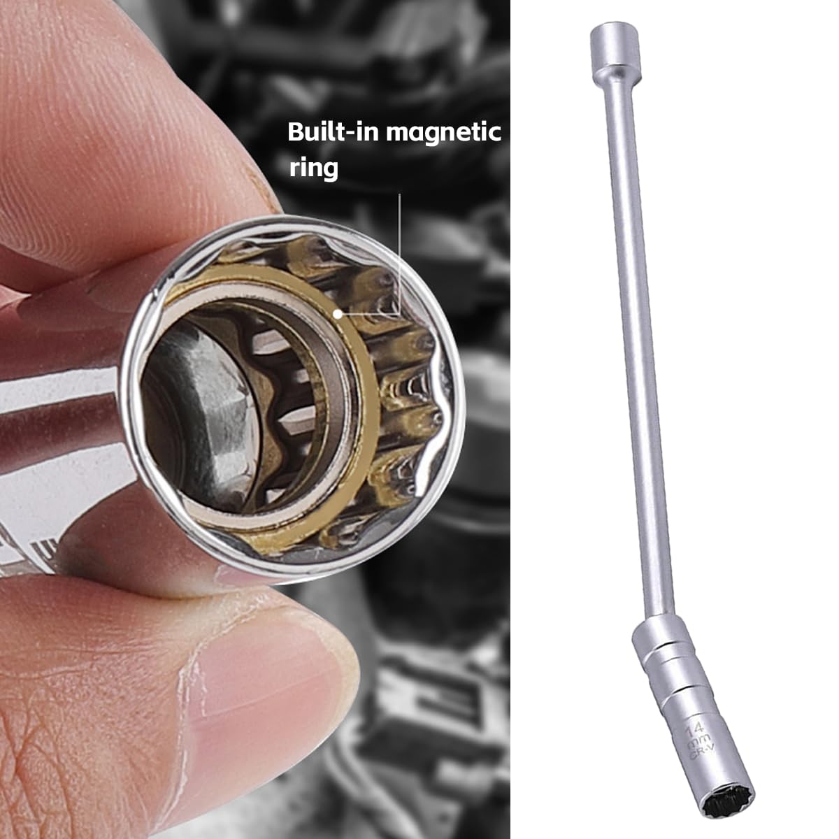 Zündkerzenschlüssel Set 14mm & 16mm - Magnetisch & Flexibel