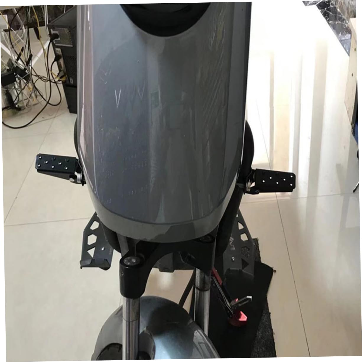 OUNONA 4paia Poggiapiedi Per Biciclette Pedane Pieghevoli Antiscivolo Per Mountain Bike e Biciclette Accessori