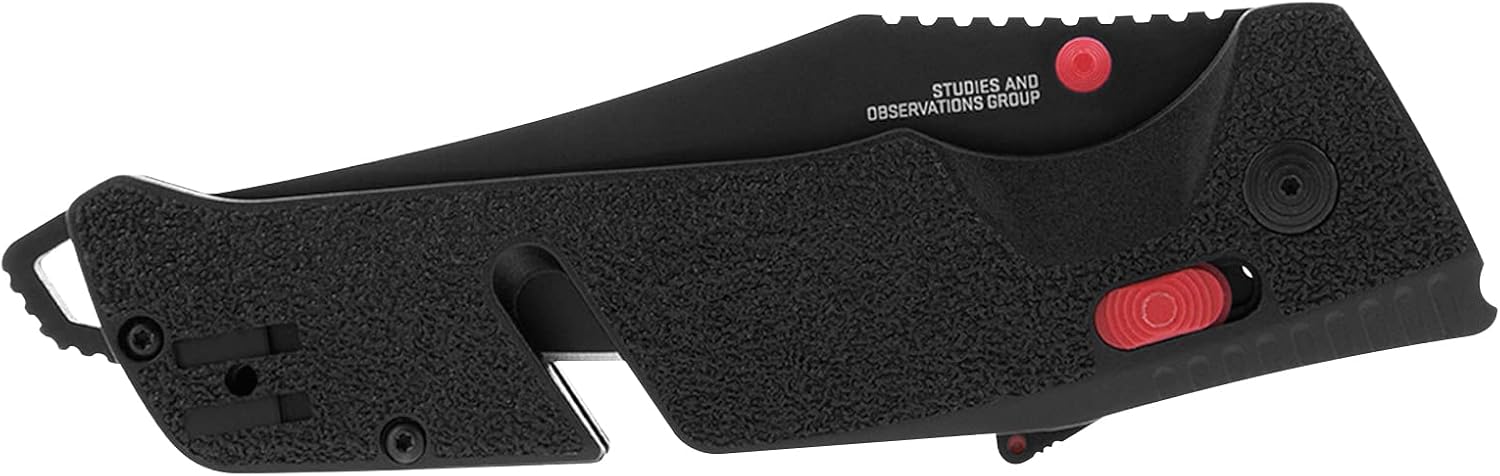 SOG Trident at - Black + Red - Tanto