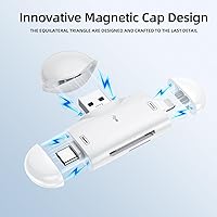 Vista 8 de Lector de tarjetas USB 3.0 USB C SD para iPhone, Mac, iPad, computadora Android, lector de tarjetas USB tipo C, lector de tarjetas micro SD, visor