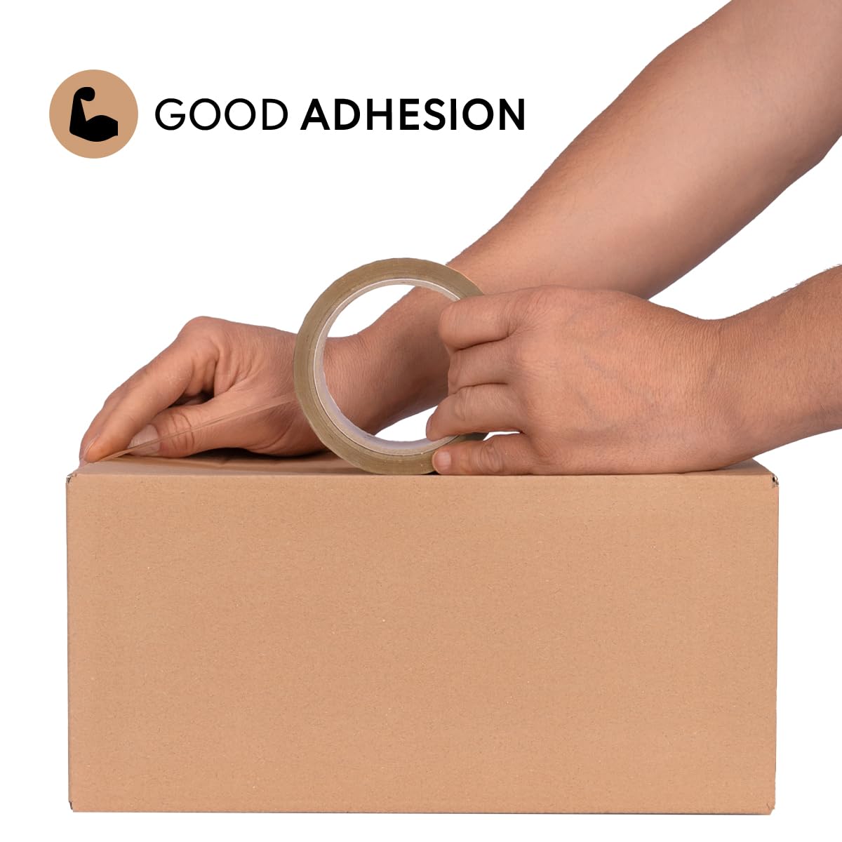 108 x cinta adhesiva marrón desenrollar ruidosamente, 48 mm x 66 metros lineales cinta de embalar | cinta de paquetería | cinta de embalaje | cinta de embalar paquetes | cinta de cartón