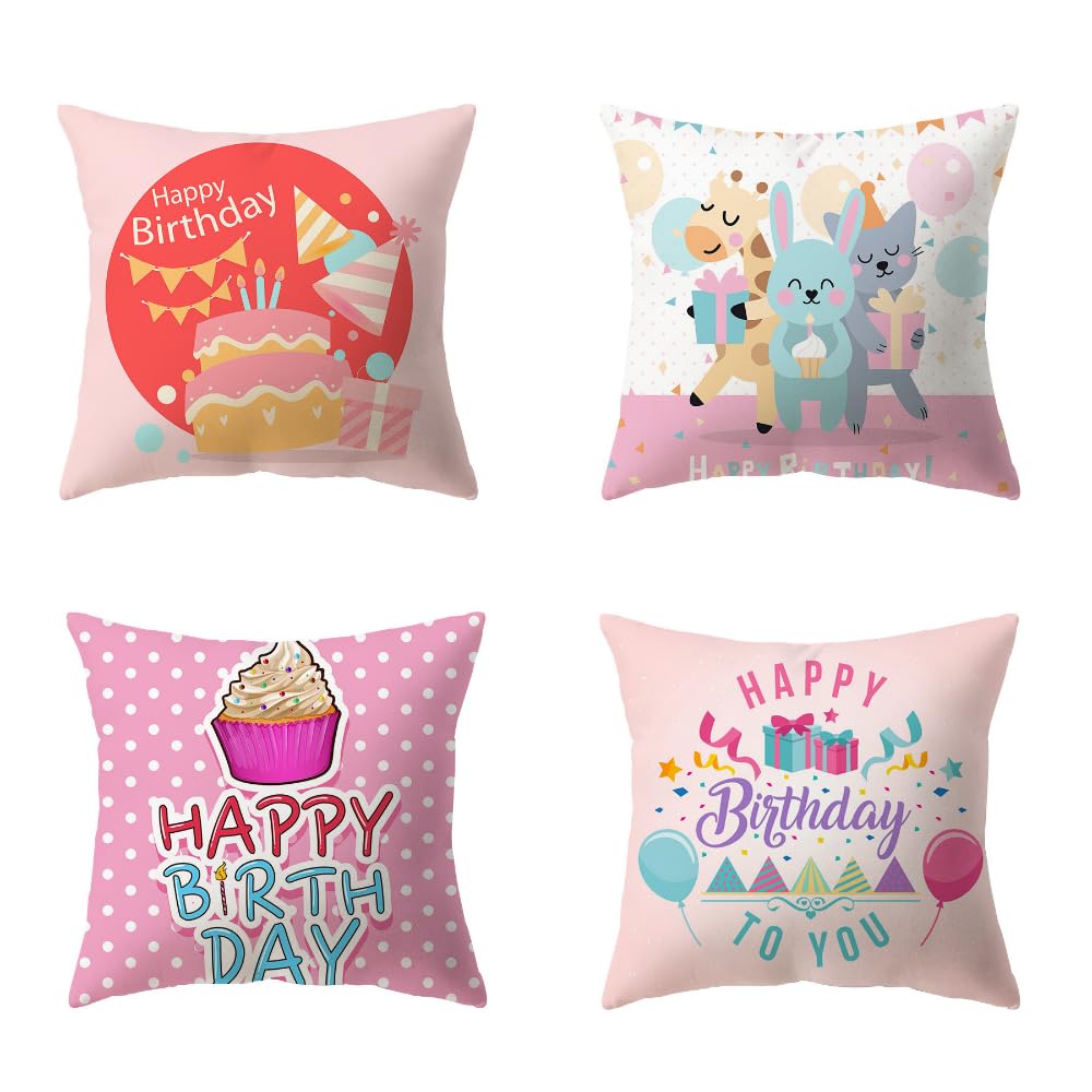 IFMDA Birthday Decorative Pillowcase