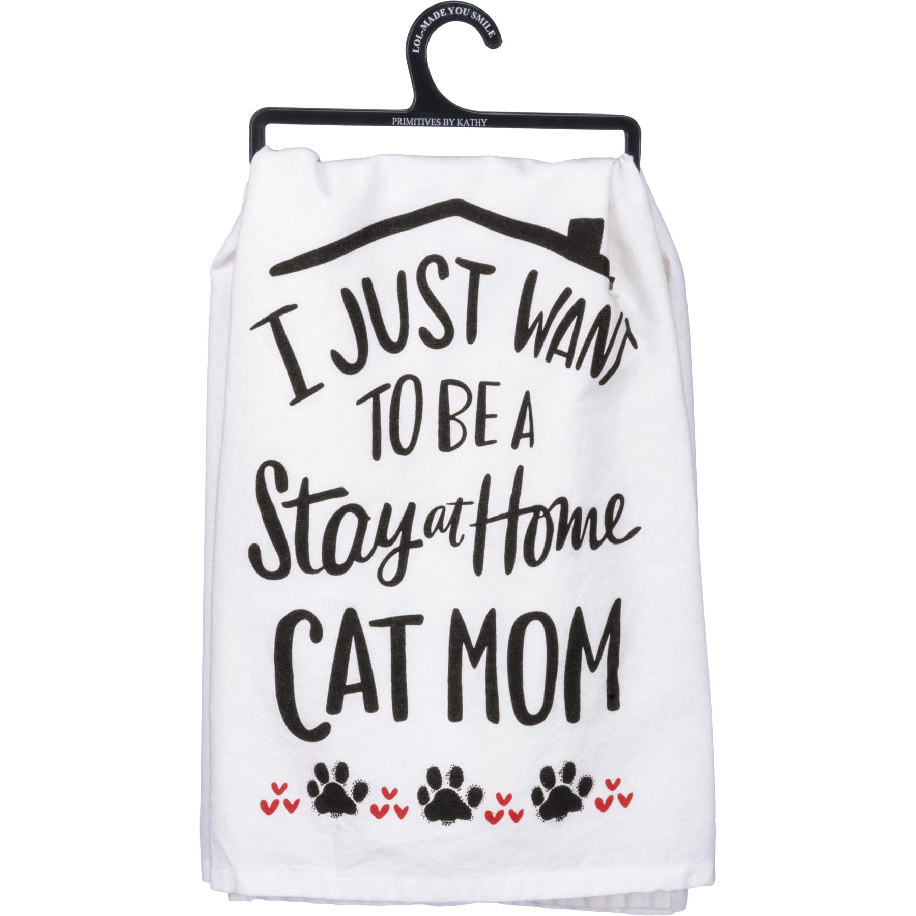 Toalla de algodón gato mamá: paño de cocina decorativo original