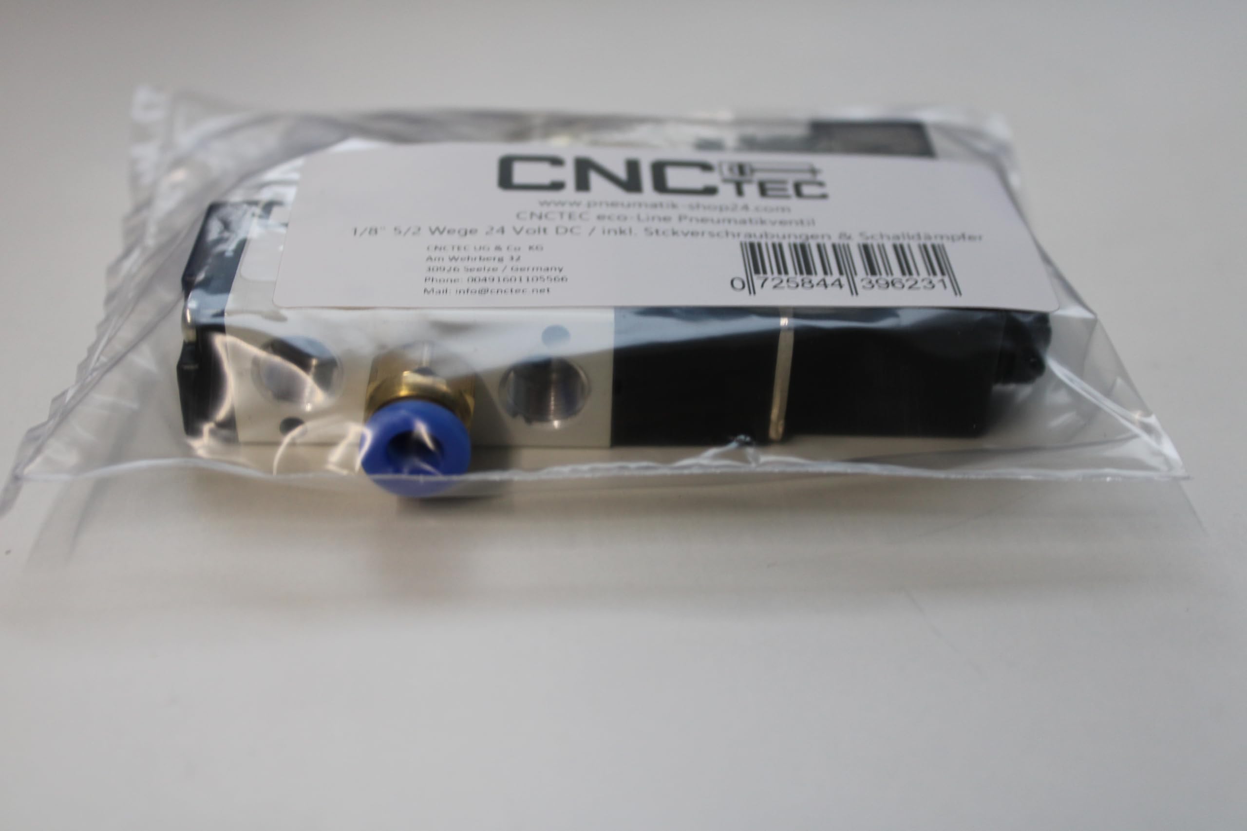 Valvola pneumatica 5/2 vie, valvola solenoide 1/8", 24 Volt DC, valvola direzionale ad aria compressa