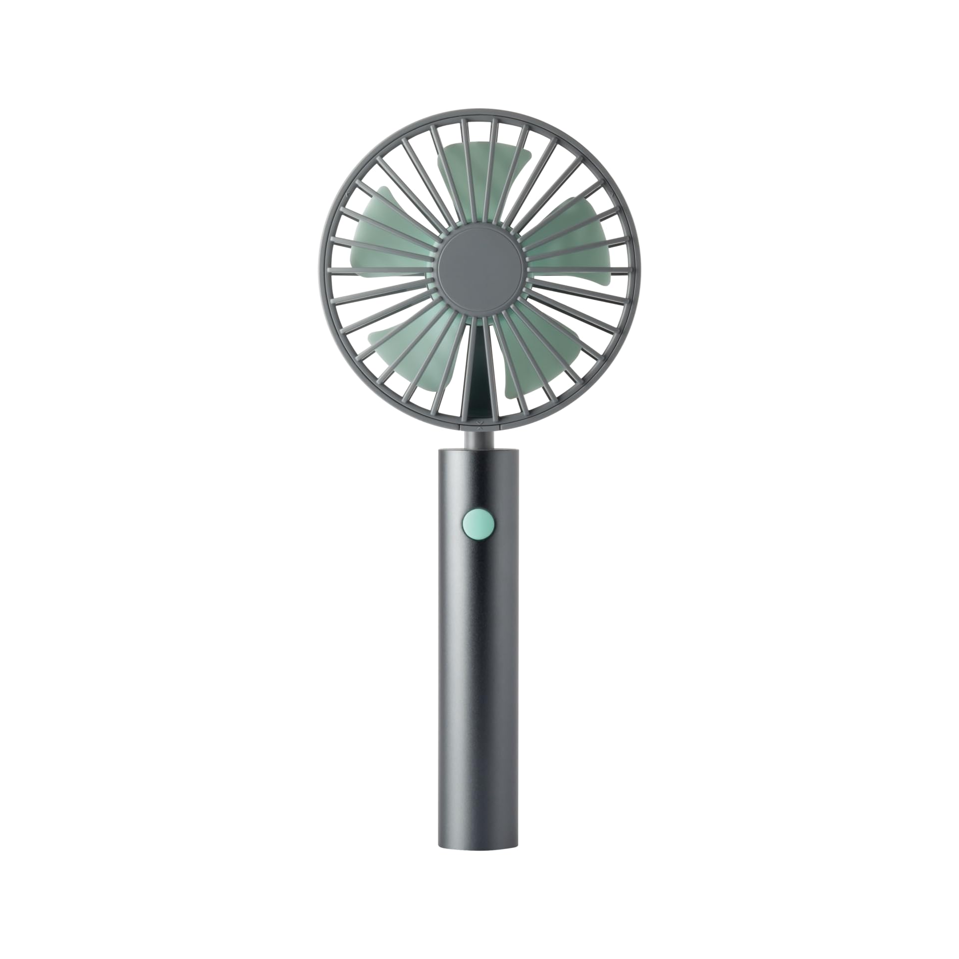 Remember Handventilator Flow Graphit mit USB - Aluminiumgriff, 3 Geschwindigkeitsstufen