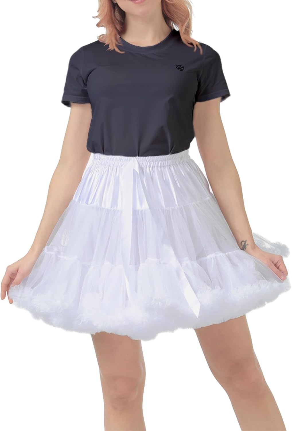 *daisysboutique* Women's High Wasit Petticoat Skirts Mesh Tulle Underskirt Ballet Tutu Crinoline Elastic Fluffy Rockabilly - Image 2