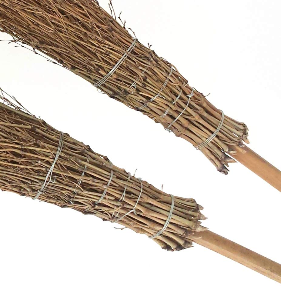Reisigbesen aus Bambus mit Stiel, Bambusbesen, Stallbesen, Hexenbesen,  Bambusbesen Stall 10 Stck*: Amazon.de: Garten